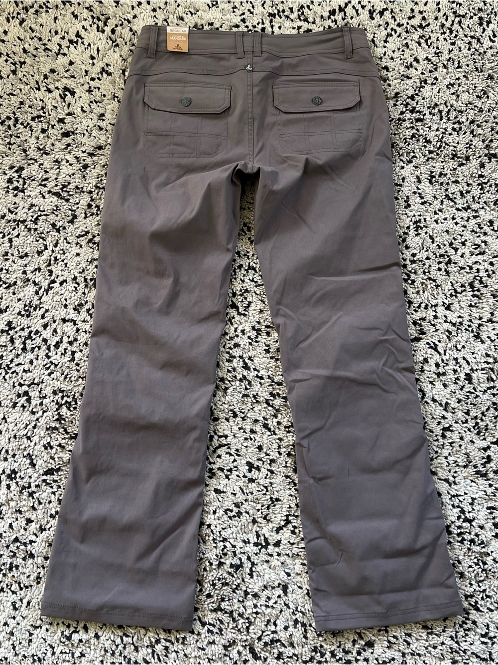PrAna Halle Pants Grey Moonrock Roll Up Hiking Convertible Women’s 12 New - Picture 14 of 16